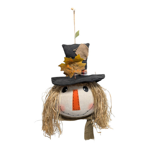 Rustic Hanging Scarecrow Head Fall Décor
