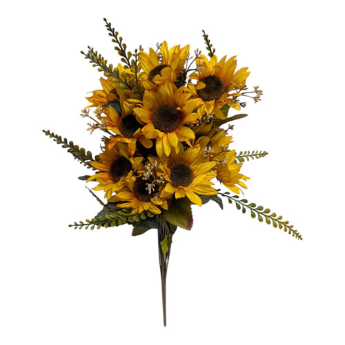 Golden Yellow Wild Sunflower Bush