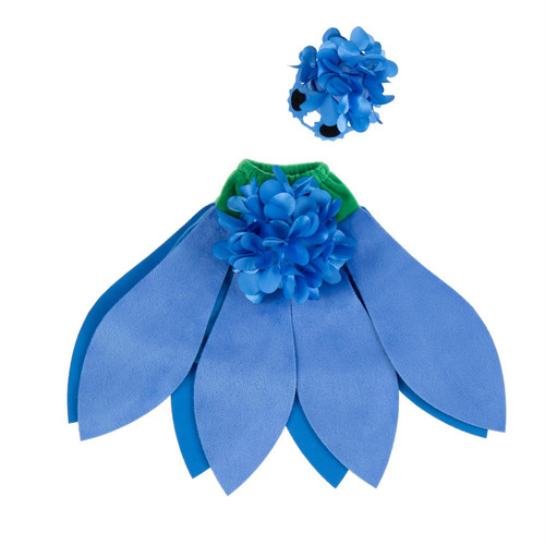 Giddy the Goose Blue Hydrangea Outfit
