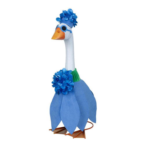 Giddy the Goose Blue Hydrangea Outfit