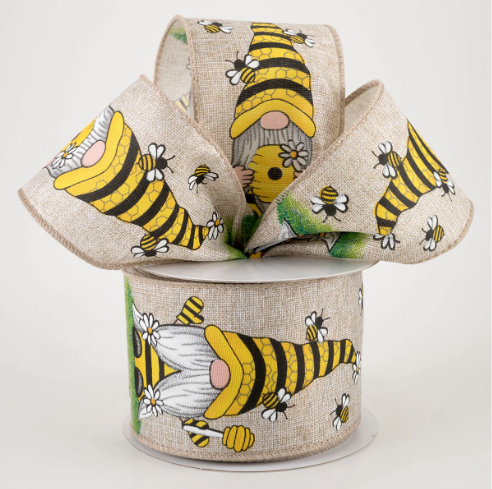 Beekeeper Gnome Ribbon 2.5"