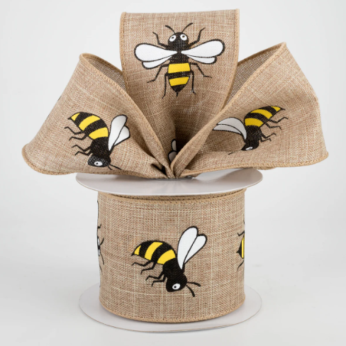 Jumbo Bumble Bee Ribbon 2.5"