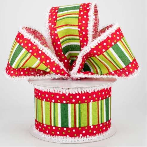 Whimsical Christmas Ribbon 2.5"