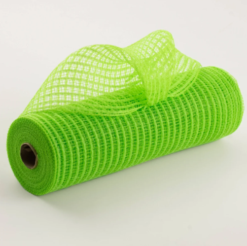 10" Lime Green Breeze Mesh Ribbon