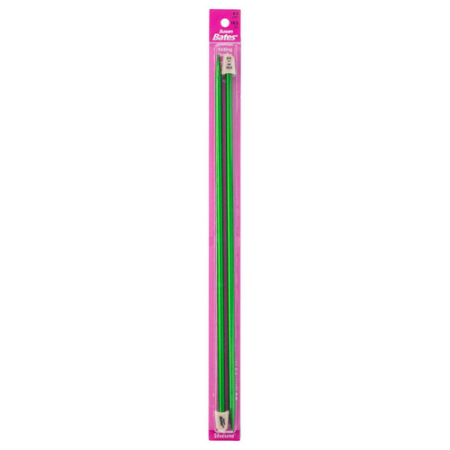Susan Bates Silvalume 10" Single Point Knitting Needles - Size 10.5