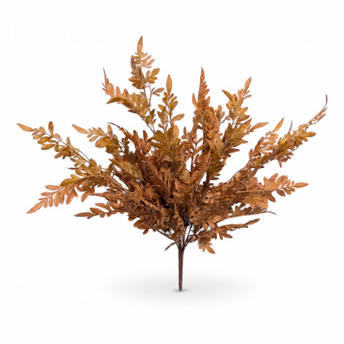 21" Golden Tan Squirrel Foot Fern Bush