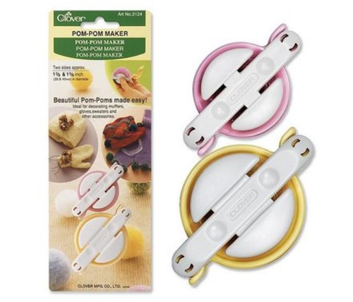 Clover Small Pom-Pom Maker Set – 1-3/8" & 1-5/8" (35mm & 45mm)
