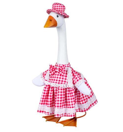 Giddy the Goose Red Gingham Farmhouse Dress