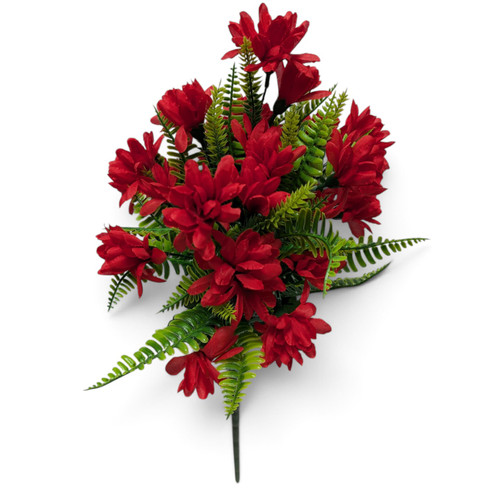 Red Small Bloom Mums