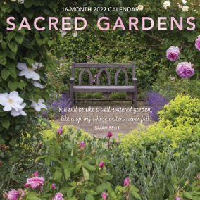 16-Month 2027 Wall Calendar - Sacred Gardens