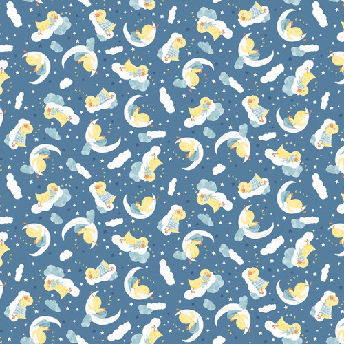 Lucky Duck Sleepy Ducklings Cotton Fabric