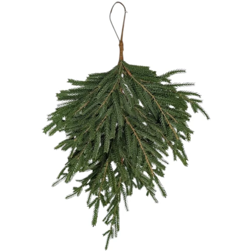 Norfolk Pine Teardrop Swag 28" (Real Touch)