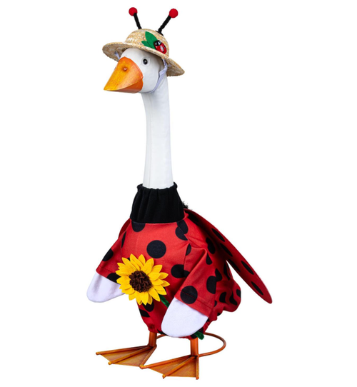 Giddy the Goose Lovely Ladybug Outfit - Fits 21" Porch Goose