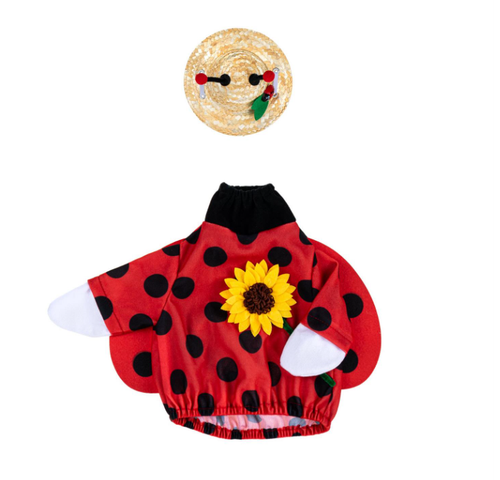 Giddy the Goose Lovely Ladybug Outfit - Fits 21" Porch Goose