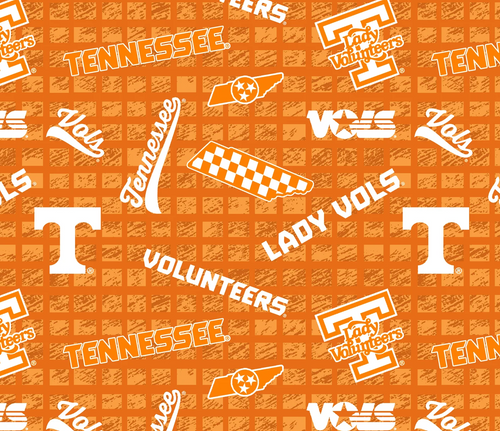 OFFICIAL LICENSED Tennessee Volunteers 108" Wide Quilt Backing Cotton Fabric