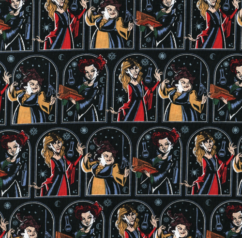OFFICIAL LICENSED Disney Hocus Pocus Night Sky Fabric
