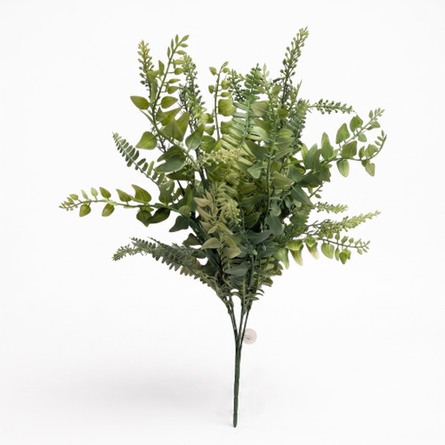 Mixed Greenery Fern Bush - Frosted Sage