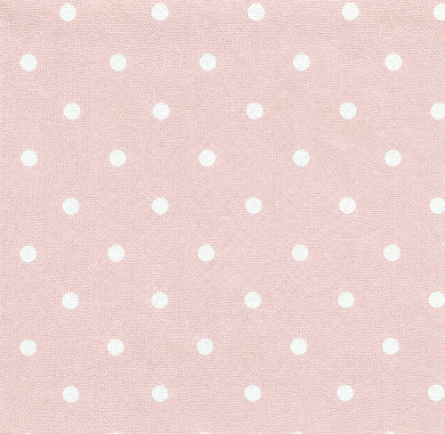 Pale Pink Polka Dot Cotton Fabric