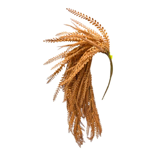Tan Bead Grass Hanging Greenery Bush