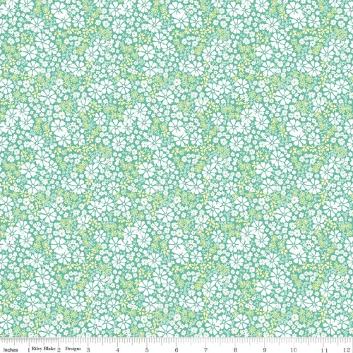 Chasing Rainbows Leaf Floral Print Cotton Fabric