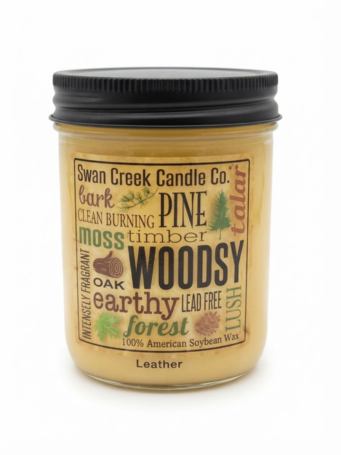 Leather 12 oz. Pantry Jar Candle