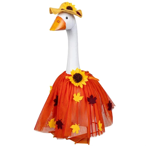 Giddy the Goose Fall Leaf Dress Outfit - Fits 21" Porch Goose