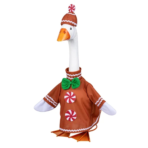 Giddy the Goose Gingerbread Outfit - Fits 21" Porch Goose
