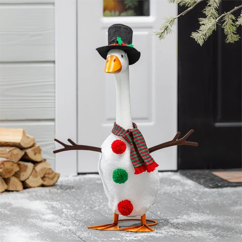 Giddy the Goose Snowman Outfit - Fits 21" Porch Goose