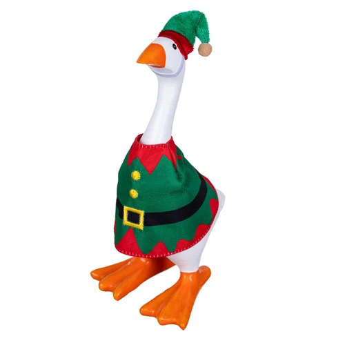 Gordy the Goose Christmas Elf Outfit - Fits 7" Tabletop Goose