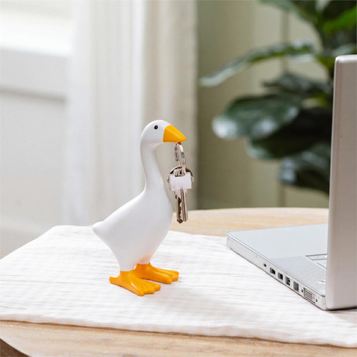 Gordy the Desktop Resin Magnetic Key Holder Goose