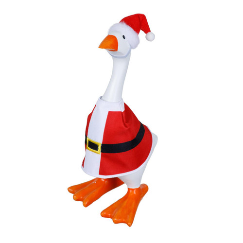 Gordy the Goose Santa Suit Outfit - Fits 7" Tabletop Goose