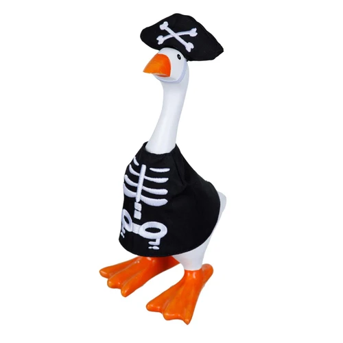 Gordy the Goose Skeleton Pirate Costume - Fits 7" Tabletop Goose
