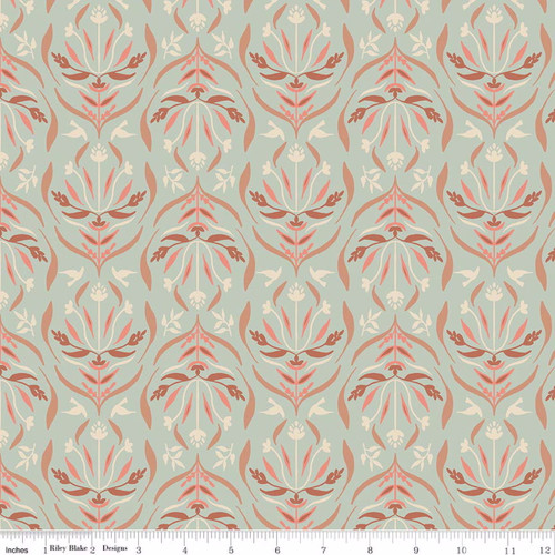 Hedgerow Haven Damask Whisper Cotton Fabric