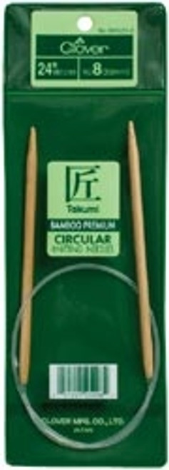 Clover Bamboo Circular Knitting Needles 24" Size 5