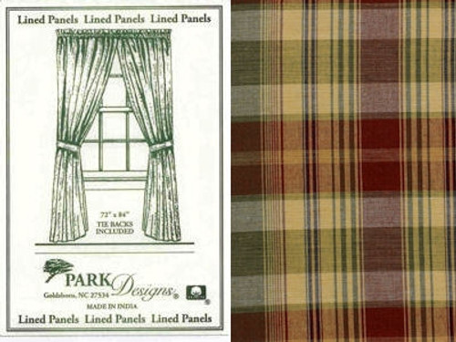 Panels- Lined- Saffron- 72x63- Park Designs