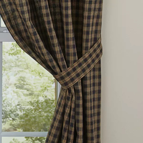 Sturbridge Unlined Panel Pair - 63"L - Black Sturbridge Unlined Panel Pair - 63"L - Black