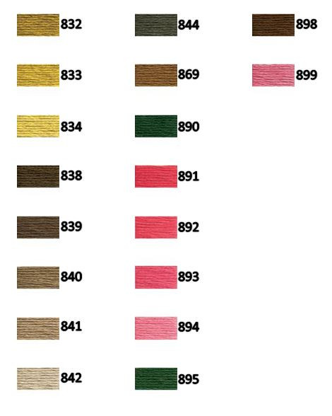 DMC Floss 832-899