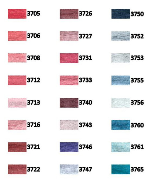 DMC Floss 3705-3765