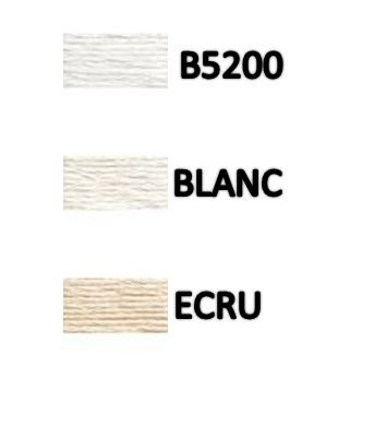 DMC Floss B5200, Blanc, & Ecru