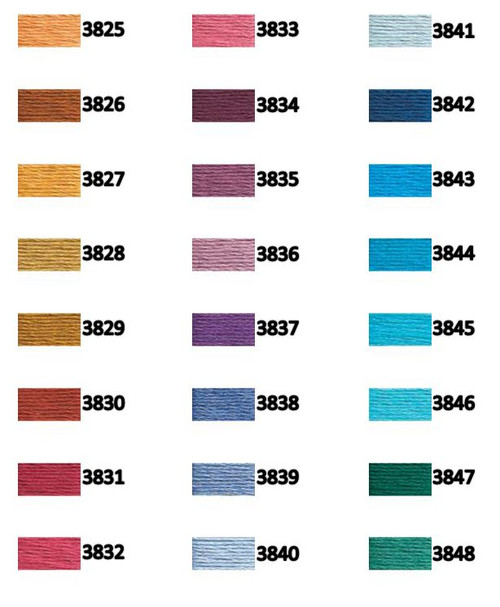 DMC Floss 3825-3848