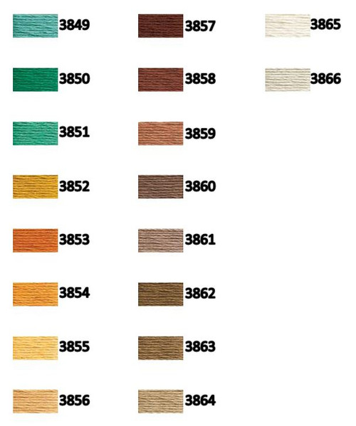 DMC Floss 3849-3866