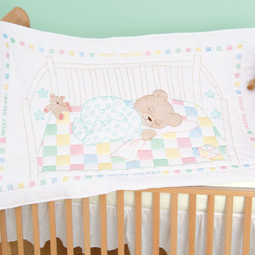 Snuggly Teddy Crib Quilt Top