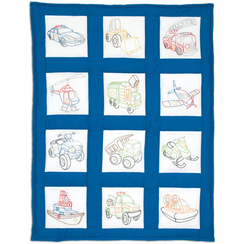 Rescue Vehicles Theme Quilt Blocks