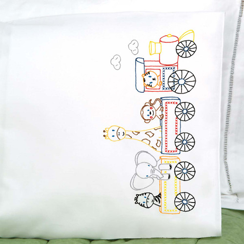 Jungle Train Children's Pillowcase