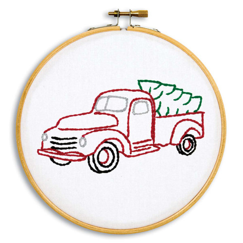 Christmas Truck 6" Hoop Kit