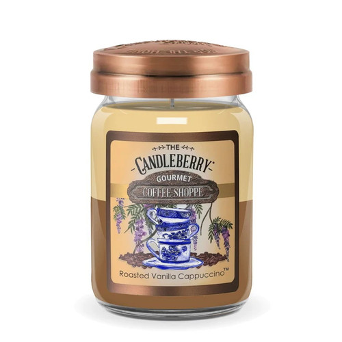 COFFEE SHOPPE Roasted Vanilla Cappuccino - Candleberry Co. - 26oz