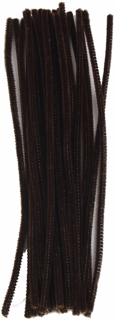 Brown Chenille Stems - 25ct