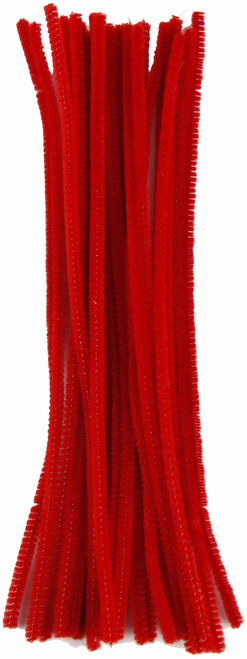 Red Chenille Stems - 25ct