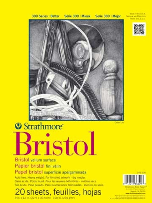 Strathmore Bristol Student Grade Pad 9x12 Vellum Surface