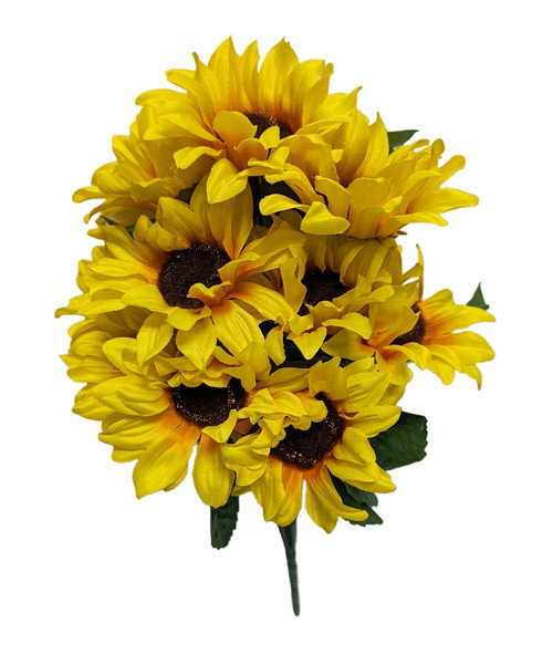 19" Yellow Gold Sunflower Bush 19" Yellow Gold Sunflower Bush